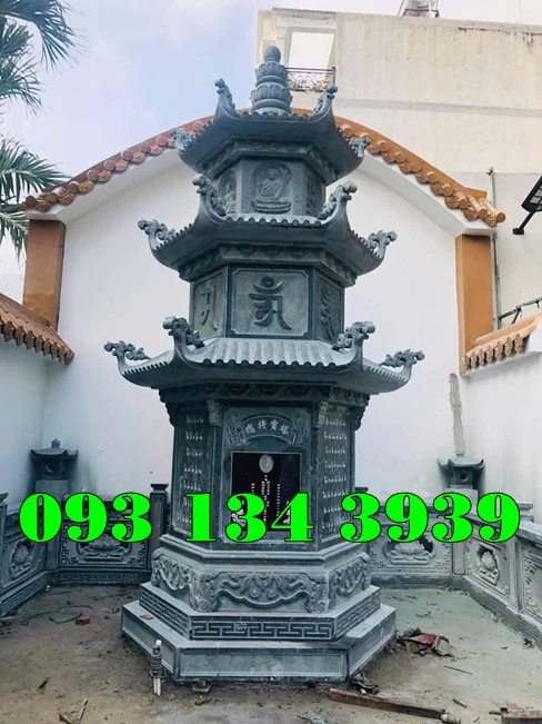 Mẫu Mộ Tháp Đá Để Tro Hài Cốt Đẹp Bán Gia Lai 33