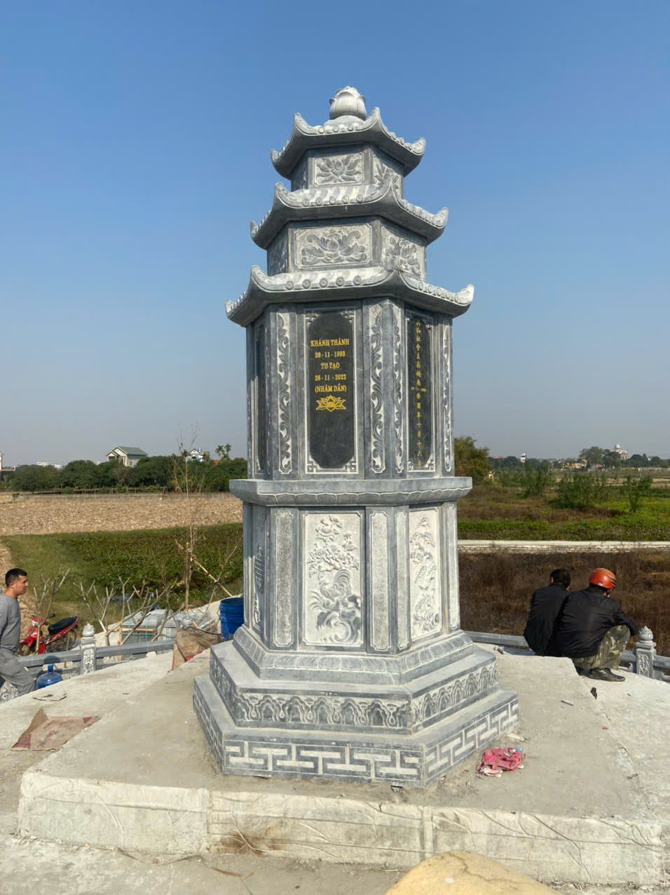 Mẫu Mộ Tháp Đá Để Tro Hài Cốt Đẹp Bán Bạc Liêu 23