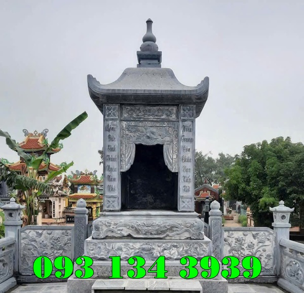 Mẫu Mộ Tháp Đá Để Tro Hài Cốt Đẹp Bán Bến Tre 22