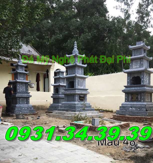 34 mẫu mộ tháp đá cất tro hài cốt đẹp bán kon tum