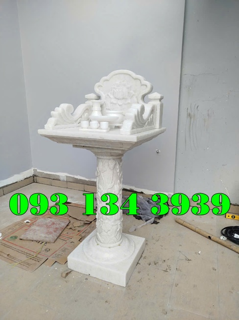 Mẫu Ban Bàn Thờ Ông Thiên Địa Đá Trắng Đẹp Bán Vĩnh Long