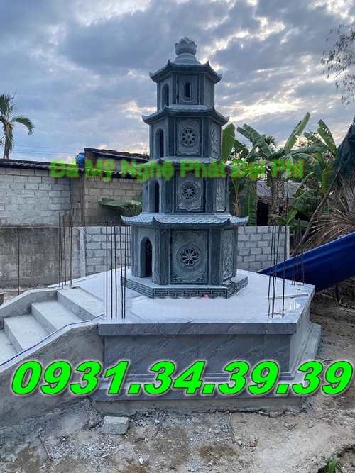 Mẫu Mộ Tháp Đá Để Tro Hài Cốt Đẹp Bán Đắk Lắk 34