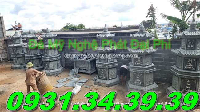 Mẫu Mộ Tháp Đá Để Tro Hài Cốt Đẹp Bán Tiền Giang-14