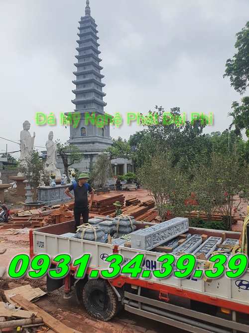 Mẫu Mộ Tháp Đá Để Tro Hài Cốt Đẹp Bán Long An-16