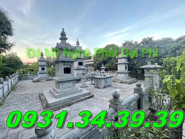Mẫu Mộ Tháp Đá Để Tro Hài Cốt Đẹp Bán Trà Vinh-12