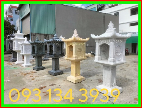 39-mẫu bàn thờ thiên đá nguyên khối đẹp trước nhà