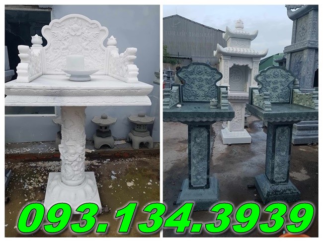 39+mẫu cây hương đá đẹp thờ trước nhà