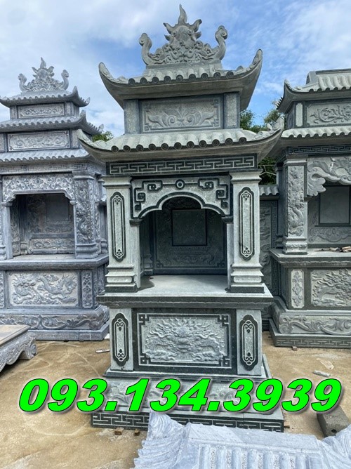 am thờ đá nguyên khối đẹp trước nhà