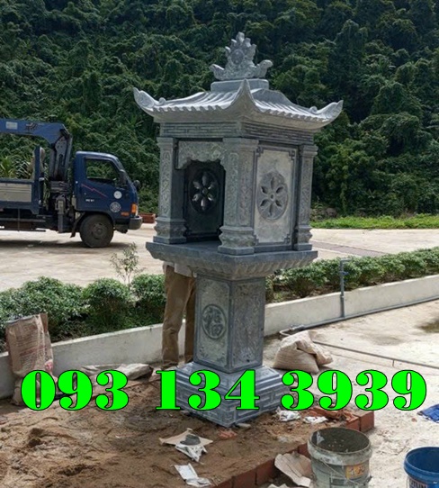 bán sẵn lắp đặt ngay bàn thờ ông thiên đá đẹp trước nhà