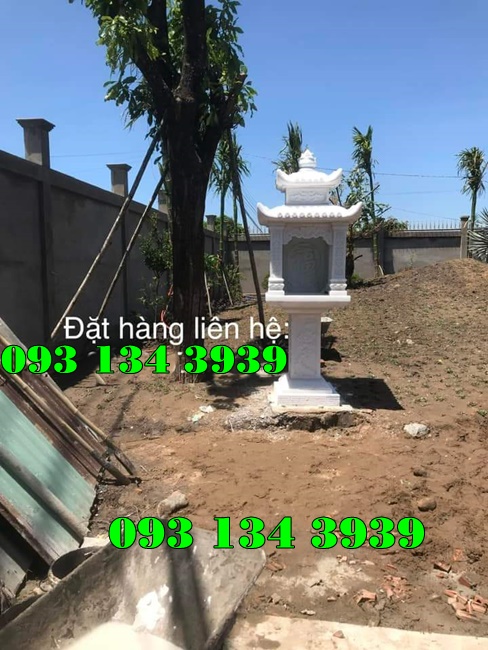 bán sẵn lắp đặt ngay bàn thờ ông thiên đá đẹp trước nhà