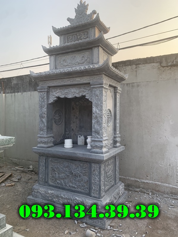 thiết kế bàn thờ thiên đá đẹp trước nhà-0931343939