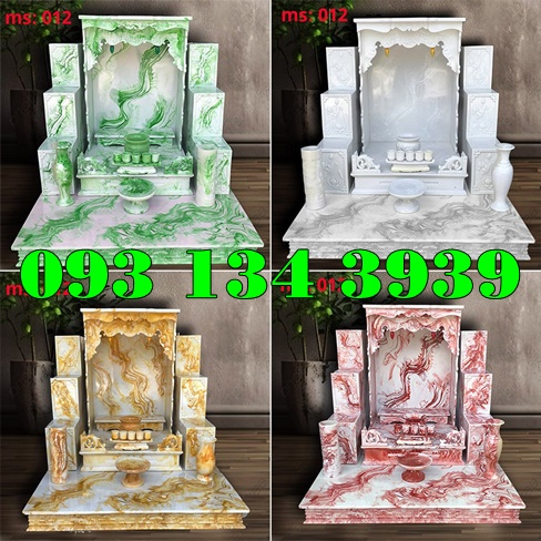 mẫu ban bàn thờ thần tài ông địa đá nhân tạo đẹp hotline 0931343939