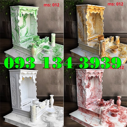 mẫu ban bàn thờ thần tài ông địa đá nhân tạo đẹp hotline 0931343939