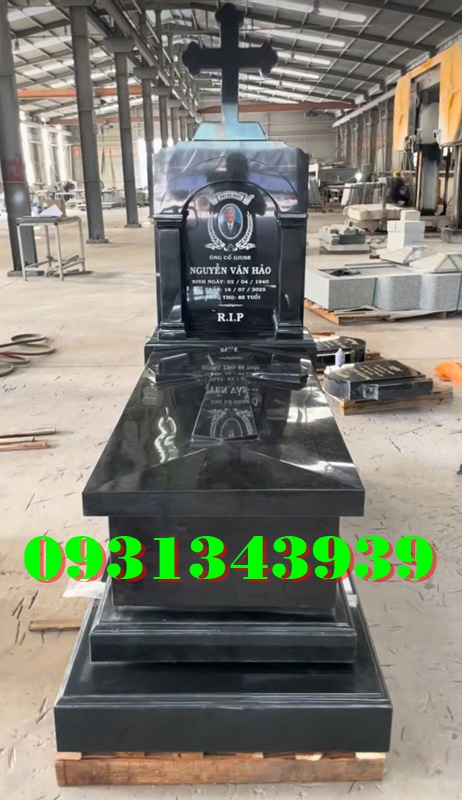 22 Mộ Công Giáo Bằng Đá Hoa Cương Đẹp Bán Tại Trà Vinh