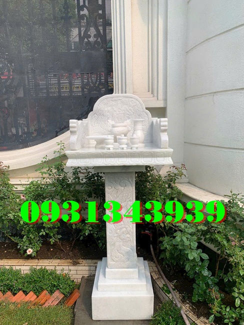 Mẫu Bàn Thờ Thiên Bằng Đá Đẹp Đặt Sân Thượng Bán Hà Nội
