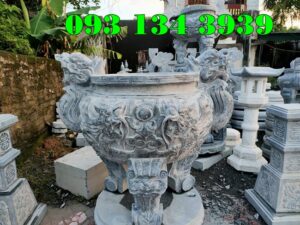 22 mẫu bộ lư hương thờ cúng đá đẹp bán bến tre