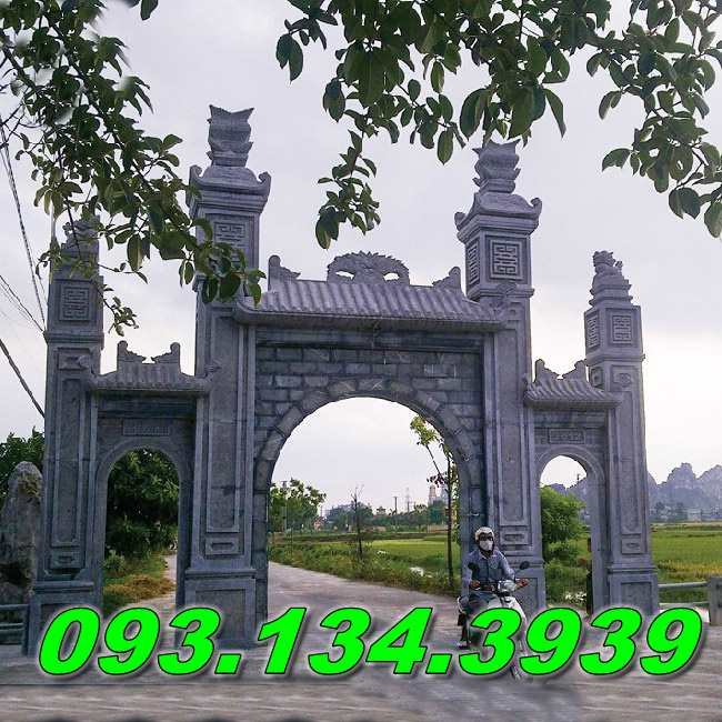 50 Mẫu cổng đá đình làng chùa đẹp nhất