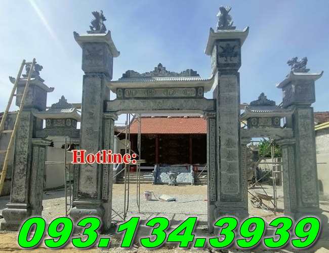 50 Mẫu cổng đá đình làng chùa đẹp nhất