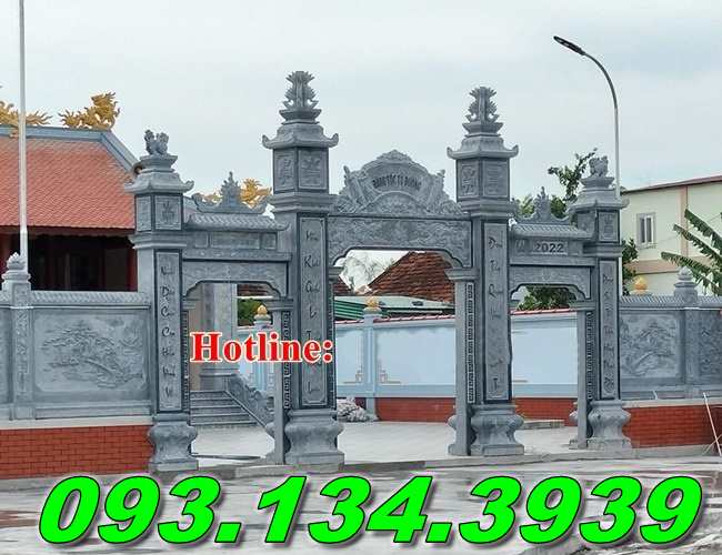 50 Mẫu cổng đá nguyên khối đẹp nhất