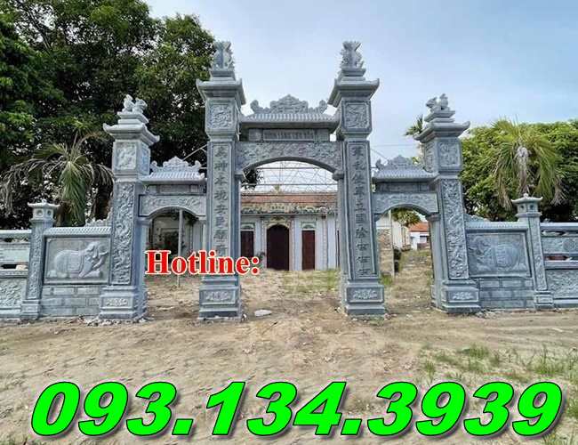 50 Mẫu cổng đá nguyên khối đẹp nhất