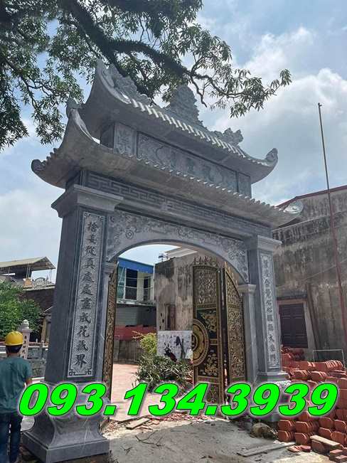 50 Mẫu cổng đá nguyên khối đẹp nhất
