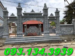 Mẫu cổng đá ninh bình đẹp2025