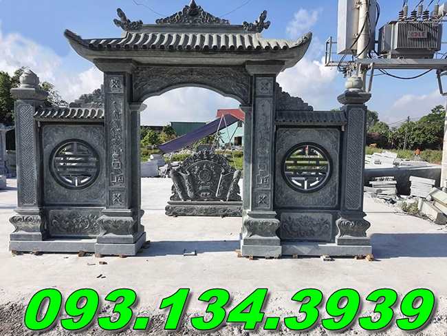 Mẫu cổng đá ninh bình đẹp2025