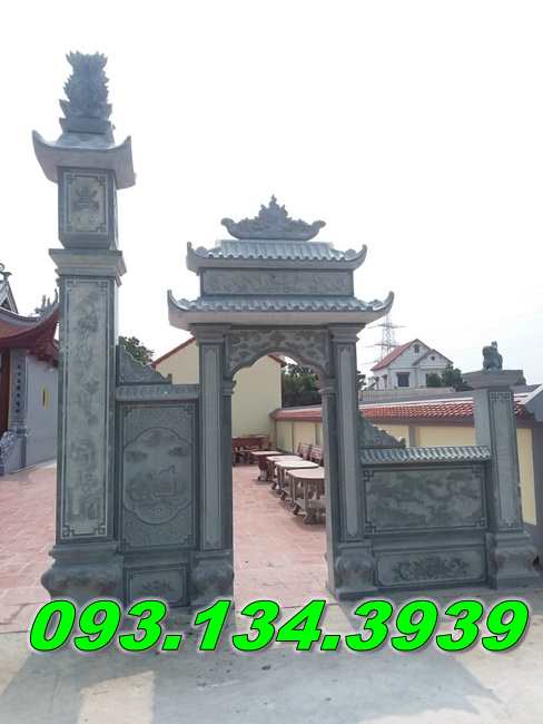 Mẫu cổng đá ninh bình đẹp2025