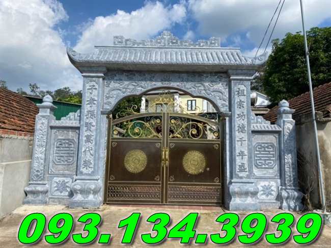 Mẫu cổng đá ninh bình đẹp2025