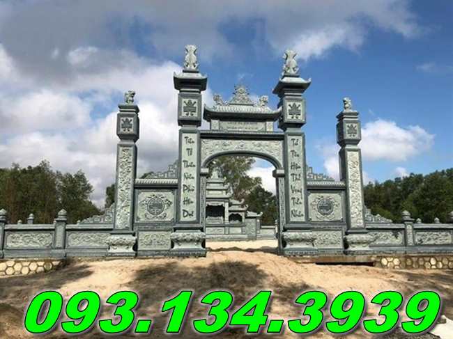 Mẫu cổng đá xanh đẹp nhất2025