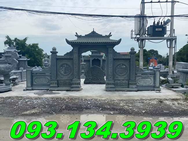 Mẫu cổng đá xanh đẹp nhất2025