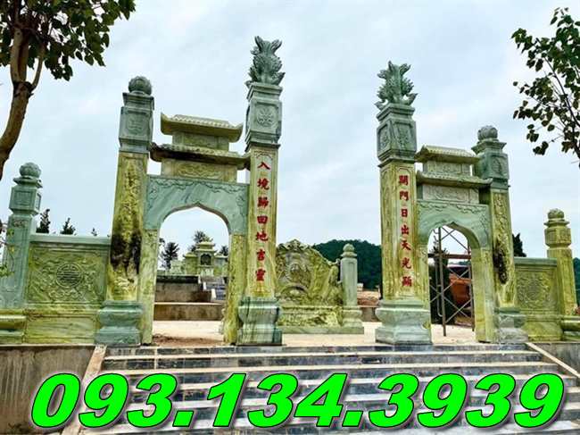 Mẫu cổng đá xanh đẹp nhất2025