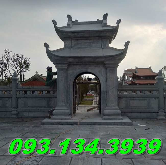 Mẫu cổng đá xanh đẹp nhất2025