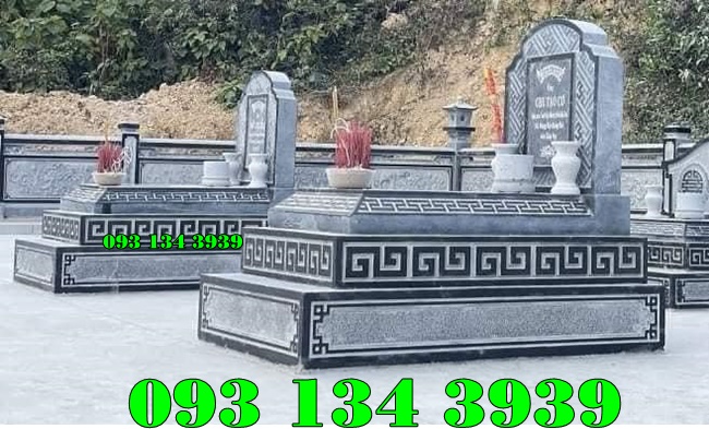 Mẫu mộ đá đơn giản đẹp không mái đẹp