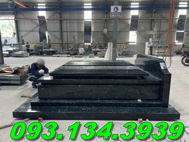 Mộ đá hoa cương đơn giản