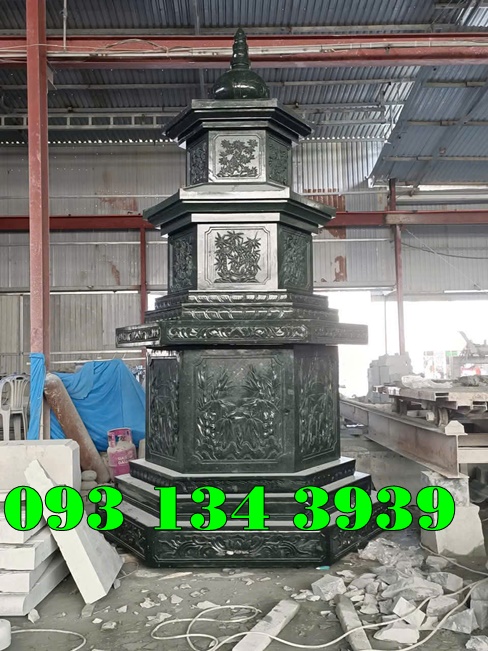 xưởng sản xuất mộ tháp đá