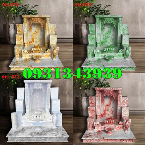 20 Mẫu Bàn Thờ Thần Tài Ông Địa Bằng Đá Nhân Tạo Đẹp Nhất Bán Tại Hà Nội