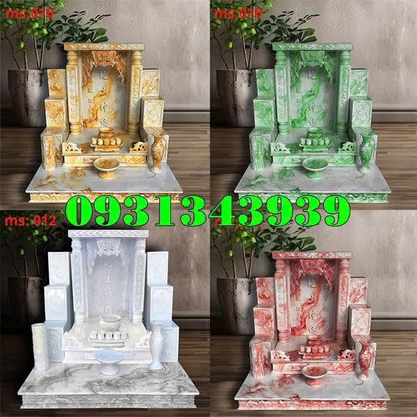 20 Mẫu Bàn Thờ Thần Tài Ông Địa Bằng Đá Nhân Tạo Đẹp Nhất Bán Tại Hà Nội
