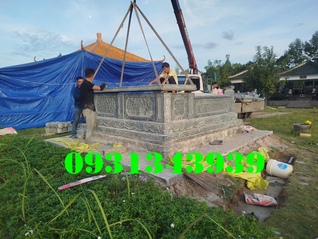 Mộ Đá Đôi Lớn Nhất Tỉnh Tây Ninh KT 3m x 3,4m Mộ Đá Đôi Lớn Nhất Tỉnh Tây Ninh KT 3m x 3,4m