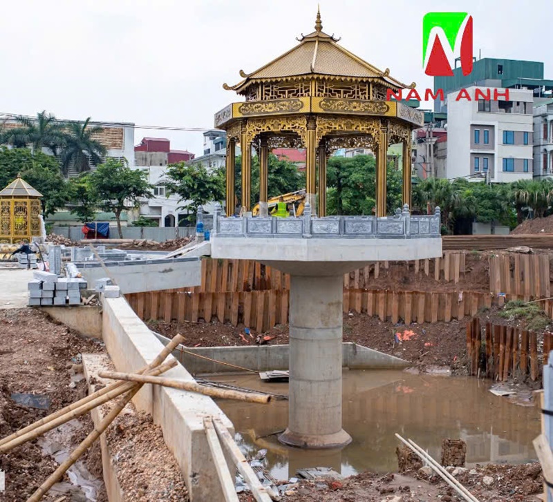 Độc Đáo Kiến Trúc Chòi Quan Sát Đập Dâng Sông Tô Lịch XD 2025, đập sông tô lịch