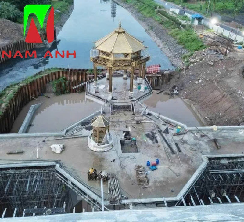 Độc Đáo Kiến Trúc Chòi Quan Sát Đập Dâng Sông Tô Lịch XD 2025, đập sông tô lịch