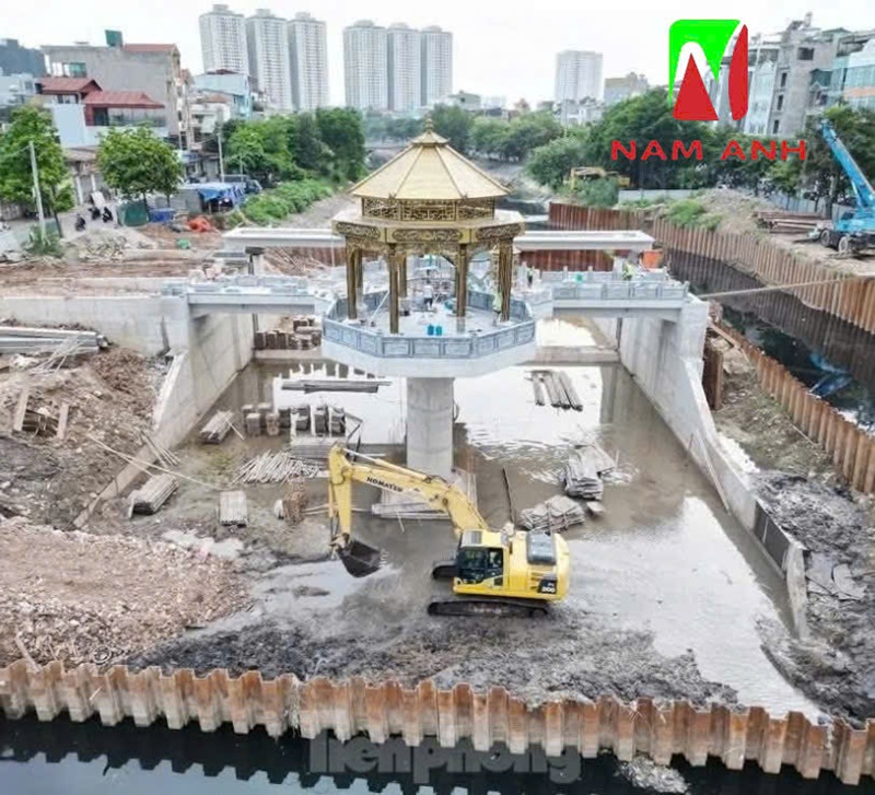 Độc Đáo Kiến Trúc Chòi Quan Sát Đập Dâng Sông Tô Lịch XD 2025, đập sông tô lịch