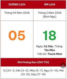Tết Thanh Minh 2026